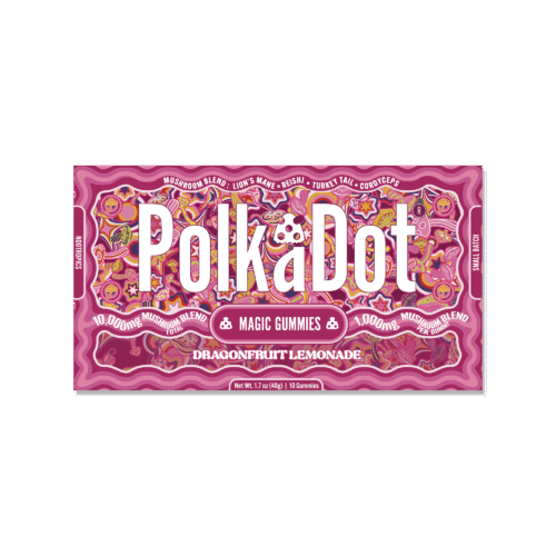 PolkaDot Dragonfruit Lemonade Functional Mushroom Gummies