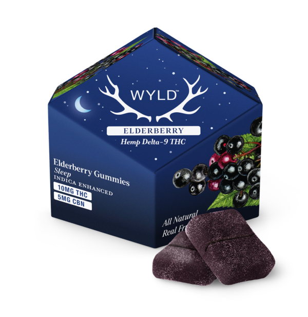 WYLD Elderberry Indica THC + CBN Gummies — 10 gummies