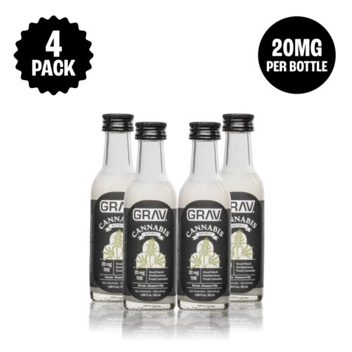 GRAV® Cannabis Spirit 20mg Natural, 50ml Bottle 4-Pack