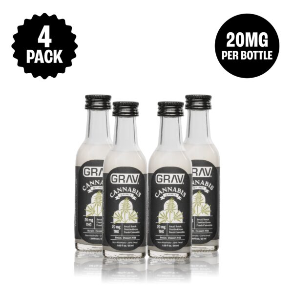 GRAV® Cannabis Spirit 20mg Natural, 50ml Bottle 4-Pack