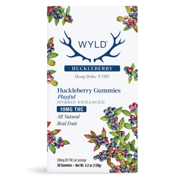 WYLD Huckleberry Hybrid THC Gummies — 30 gummies