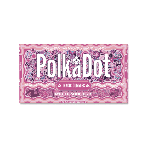 PolkaDot Sour Lychee Fizz Functional Mushroom Gummies