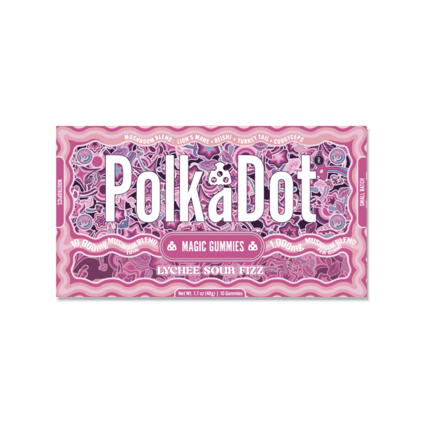 POLKADOT 10 MUSHROOM GUMMIES CHERRY KIWI LIMEADE