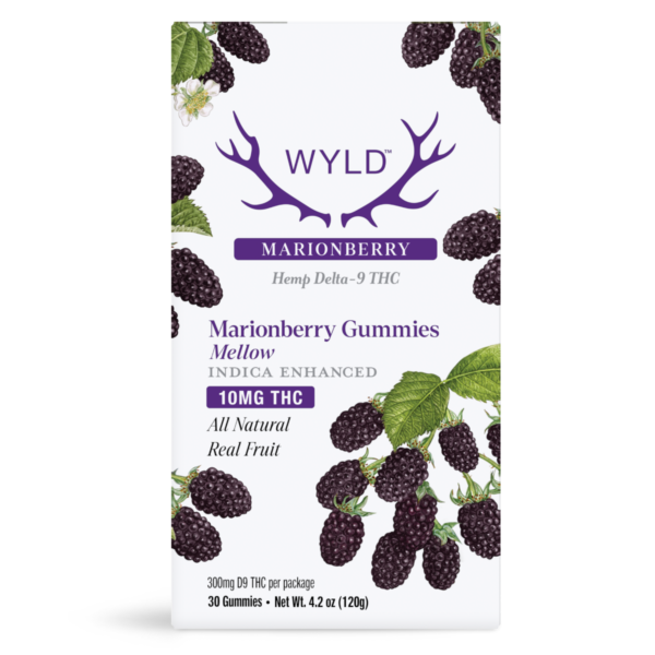 WYLD Marionberry Indica THC Gummies — 30 gummies