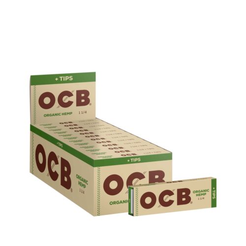Organic Hemp 1¼ Rolling Papers + Tips - Single Booklet