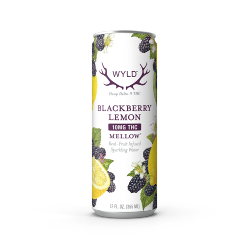Blackberry Lemon THC Sparkling Water | Mellow - 4-Pack