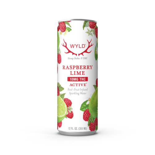 Wyld Raspberry Lime THC Sparkling Water — Active — 4 Pack