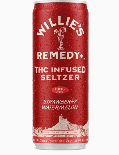 Willie's Remedy THC Seltzer — Passion Orange Guava — 12 oz